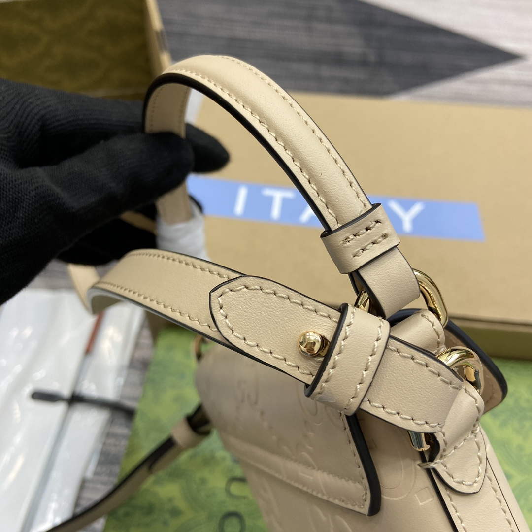 Gucci 772795 GG Super Mini Bucket Bag Light Beige - Default Title - View 4