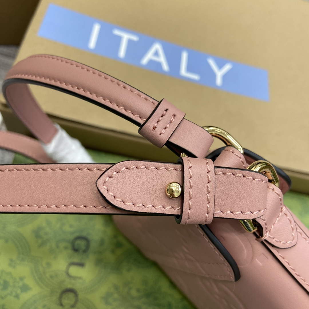 Gucci 772795 GG Super Mini Bucket Bag Light Pink - Default Title - View 4