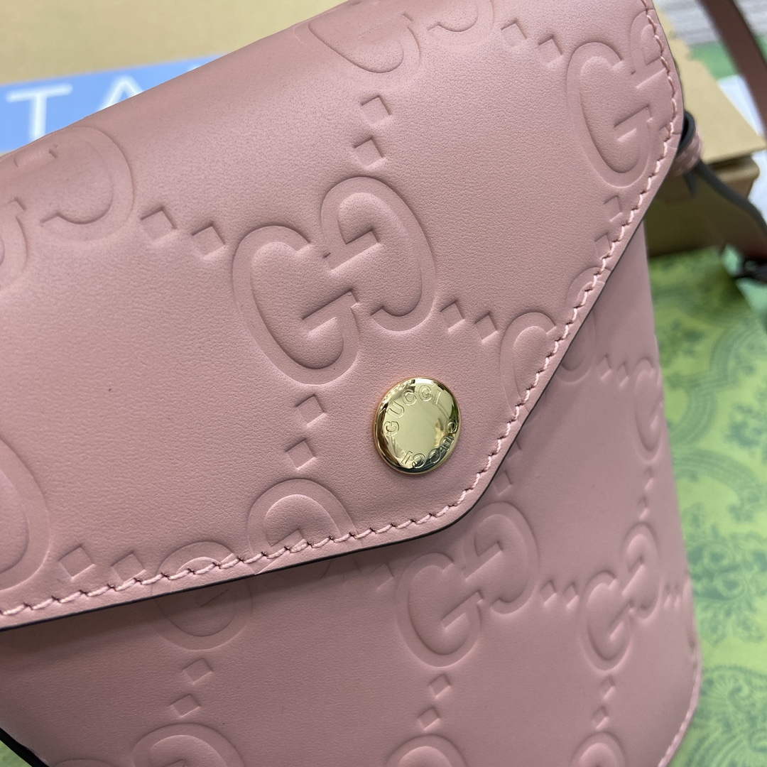 Gucci 772795 GG Super Mini Bucket Bag Light Pink - Default Title - View 6