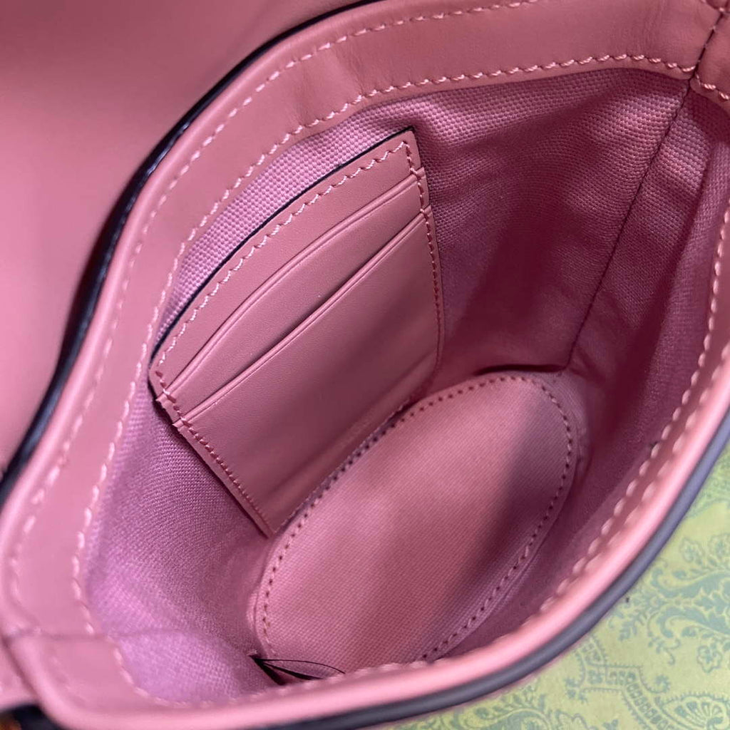 Gucci 772795 GG Super Mini Bucket Bag Light Pink