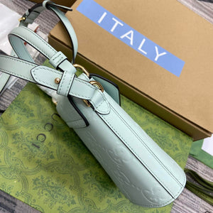 Gucci 772795 GG Super Mini Bucket Bag Pale Green - Default Title - View 3