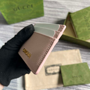 Gucci 773428 Card Case With Gucci Script Light pink - Default Title - View 5
