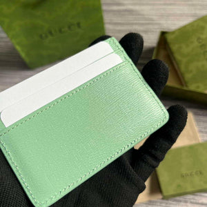 Gucci 773428 Card Case With Gucci Script Pale green - Default Title - View 7