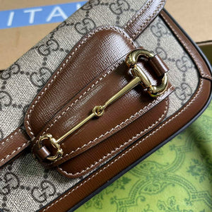 Gucci 774209 Gucci Horsebit 1955 Mini Shoulder Bag Brown - Default Title - View 5