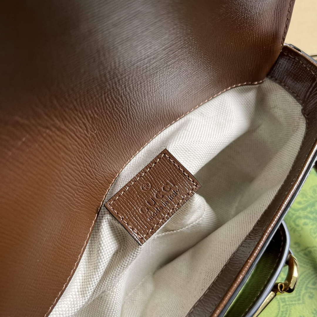 Gucci 774209 Gucci Horsebit 1955 Mini Shoulder Bag Brown - Default Title - View 9