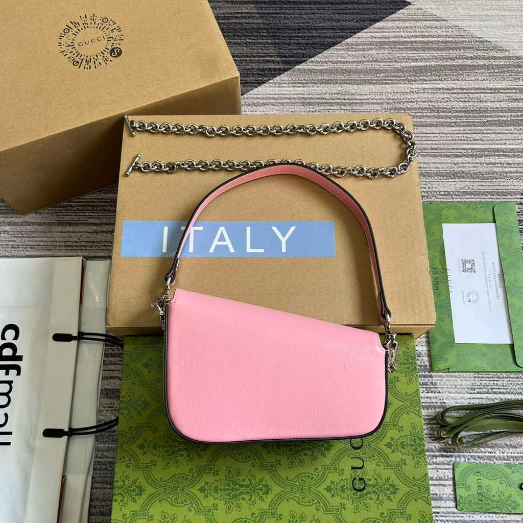 Gucci 774209 Gucci Horsebit 1955 Mini Shoulder Bag Pink