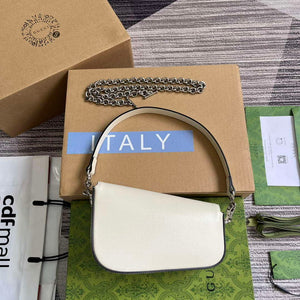 Gucci 774209 Gucci Horsebit 1955 Mini Shoulder Bag White - Default Title - View 2