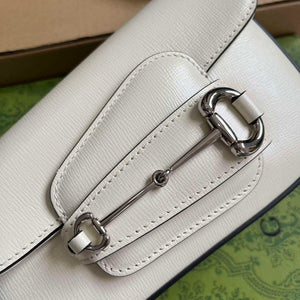 Gucci 774209 Gucci Horsebit 1955 Mini Shoulder Bag White - Default Title - View 5