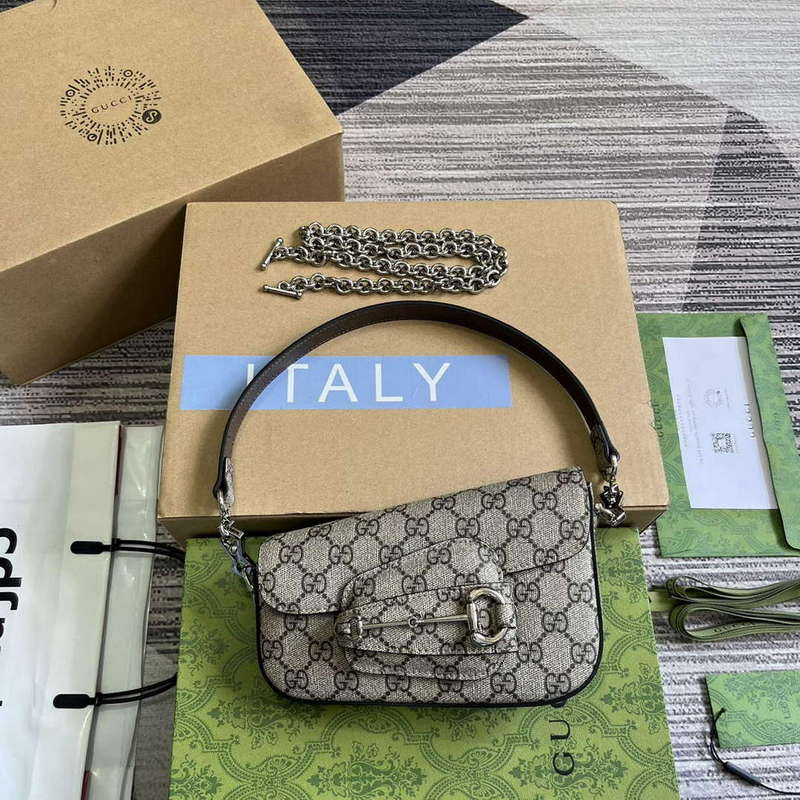 Gucci 774209 Gucci Horsebit 1955 Mini Shoulder Bag - Default Title - View 1