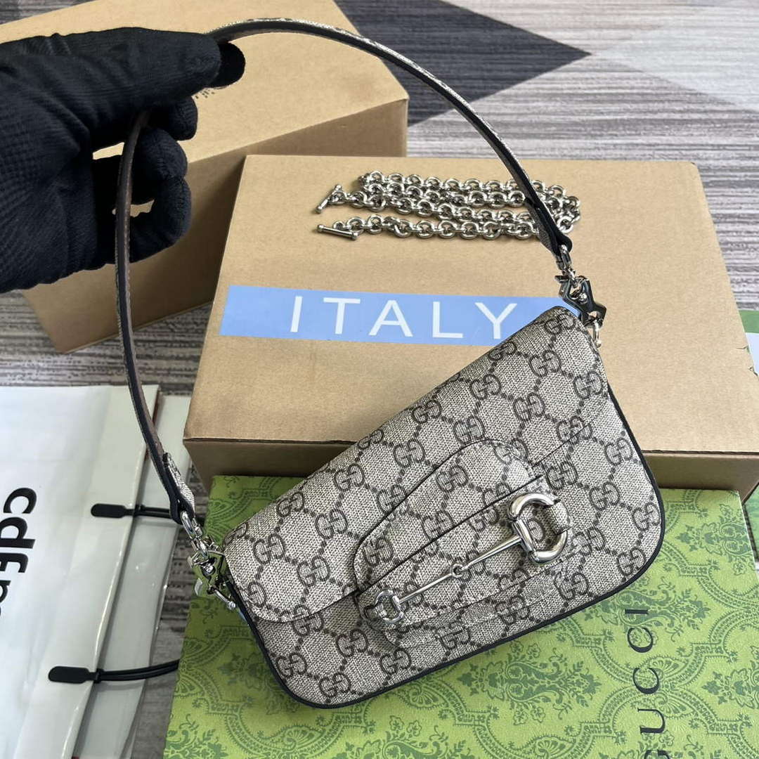 Gucci 774209 Gucci Horsebit 1955 Mini Shoulder Bag - Default Title - View 4