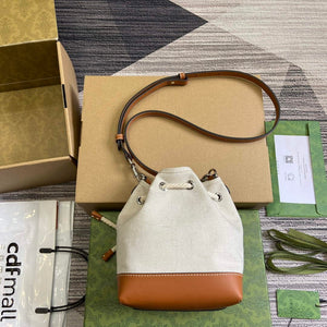 Gucci 777166 Mini Shoulder Bag With Gucci Print Beige - Default Title - View 2