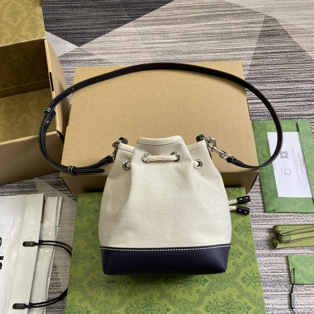 Gucci 777166 Mini Shoulder Bag With Gucci Print Blue - Default Title - View 2
