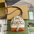 Gucci 777166 Shoulder Bag With Gucci Print Light brown leather trim - Default Title - View 1