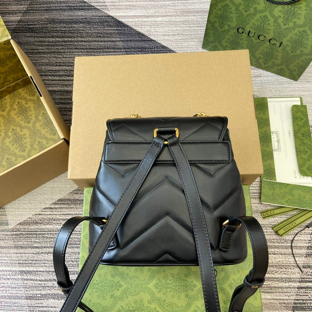 Gucci 777253 GG Marmont Mini Backpack Black