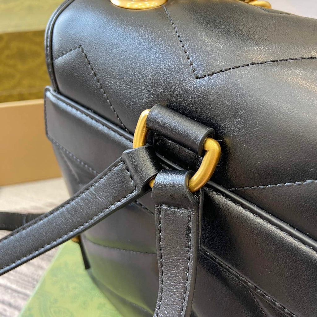 Gucci 777253 GG Marmont Mini Backpack Black