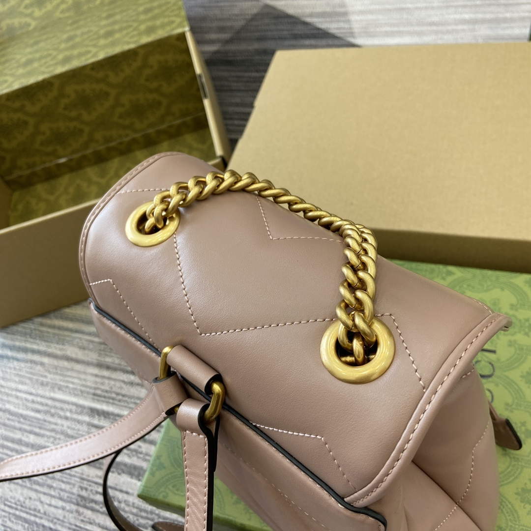 Gucci 777253 GG Marmont Mini Backpack Rose - Default Title - View 3