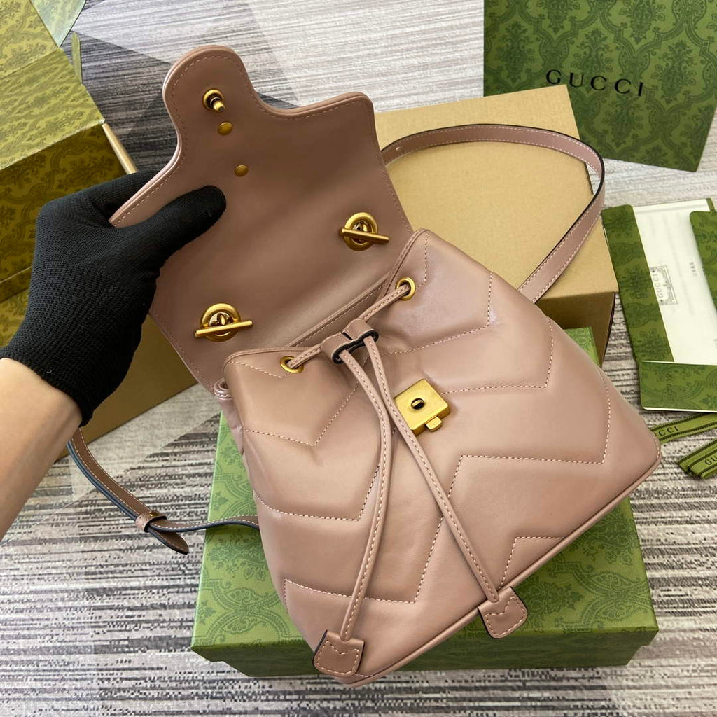 Gucci 777253 GG Marmont Mini Backpack Rose