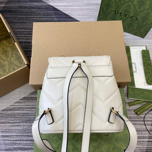 Gucci 777253 GG Marmont Mini Backpack White - Default Title - View 2