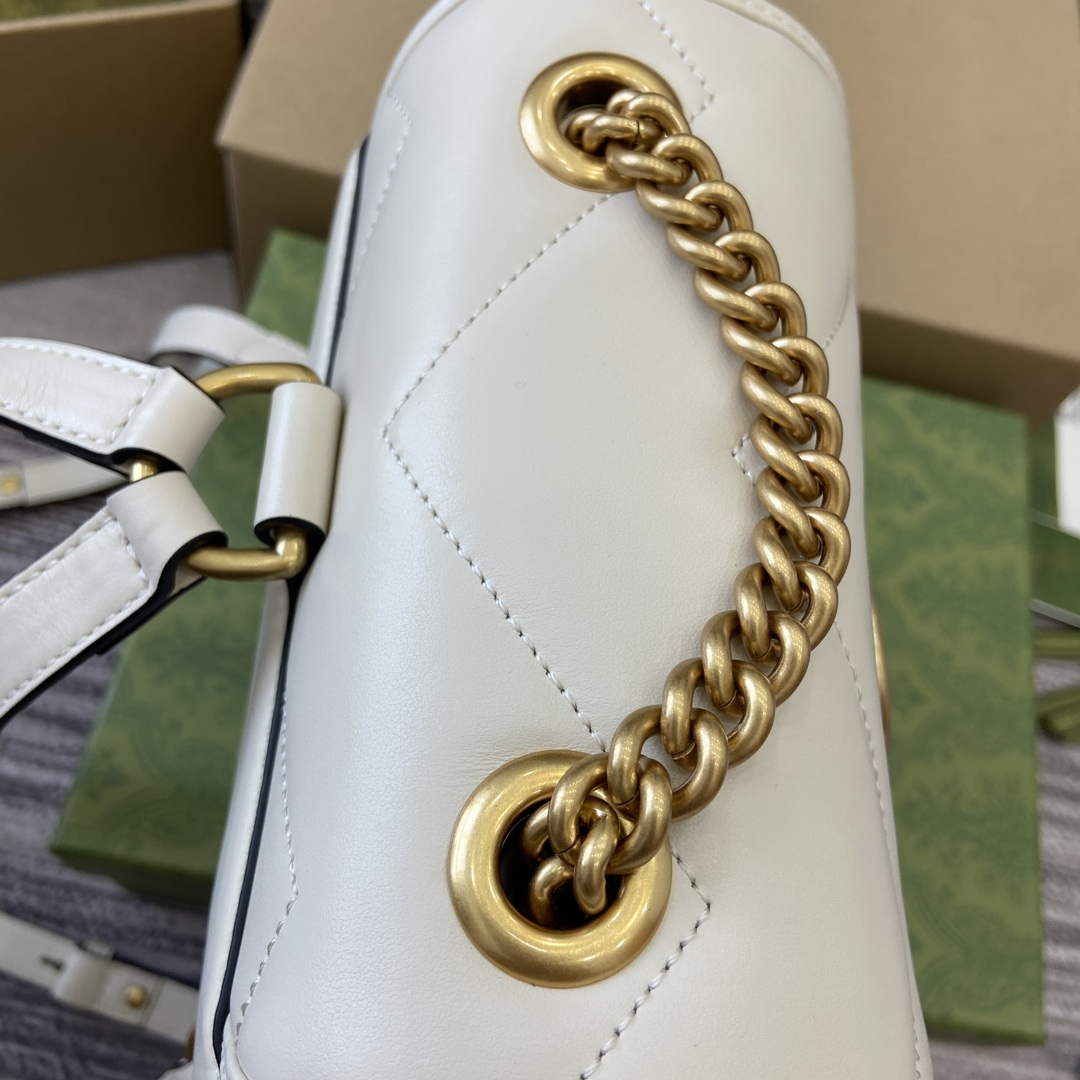 Gucci 777253 GG Marmont Mini Backpack White - Default Title - View 6