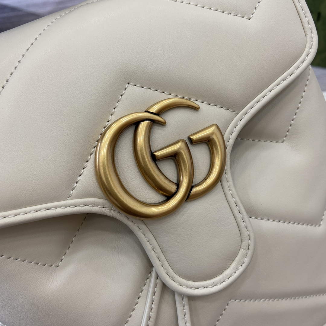 Gucci 777253 GG Marmont Mini Backpack White - Default Title - View 7