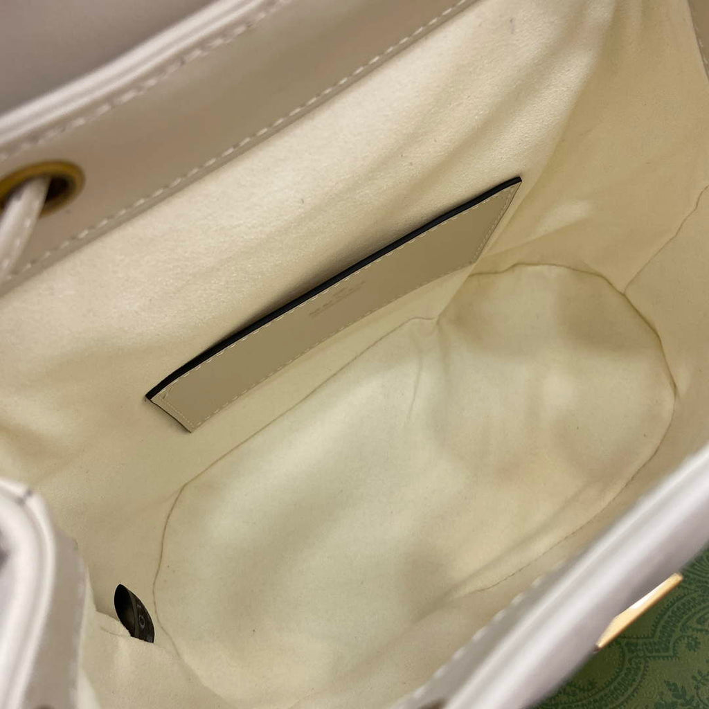 Gucci 777253 GG Marmont Mini Backpack White
