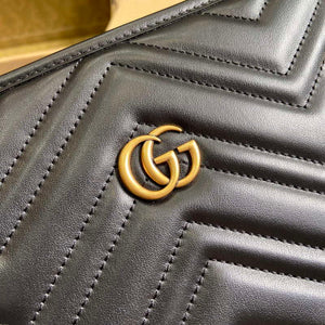 Gucci 779724 GG Marmont Medium Tote Bag Black - Default Title - View 5