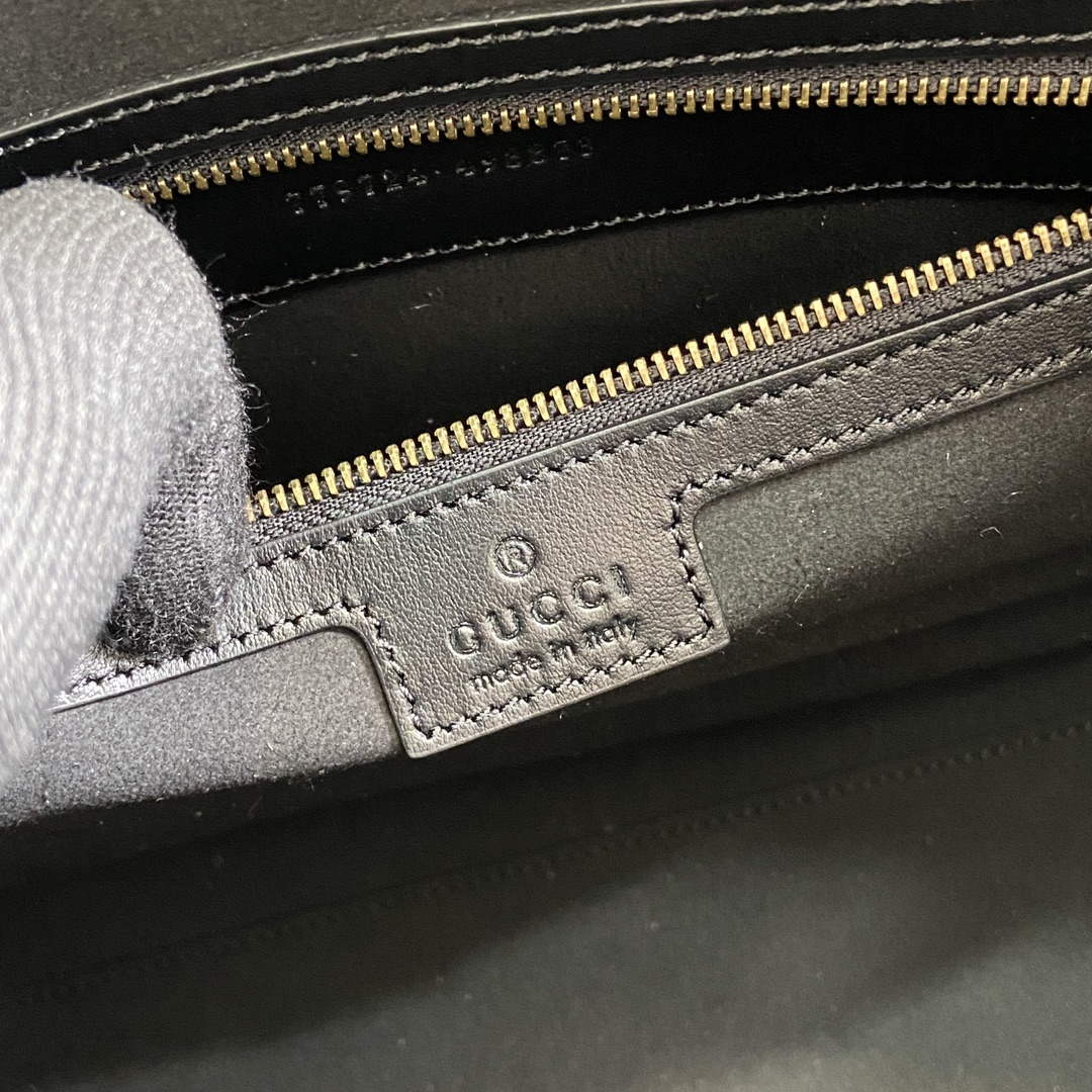 Gucci 779724 GG Marmont Medium Tote Bag Black