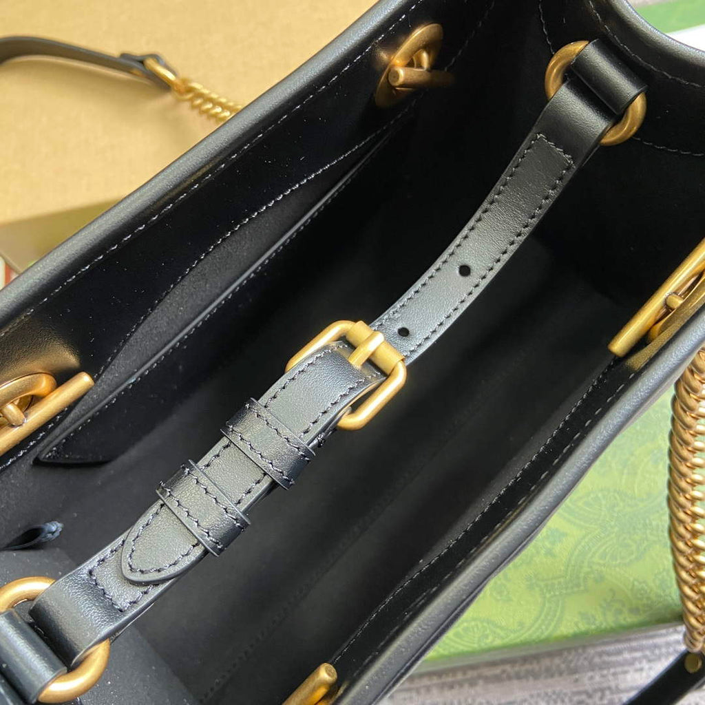 Gucci 779727 GG Marmont small Tote Bag Black