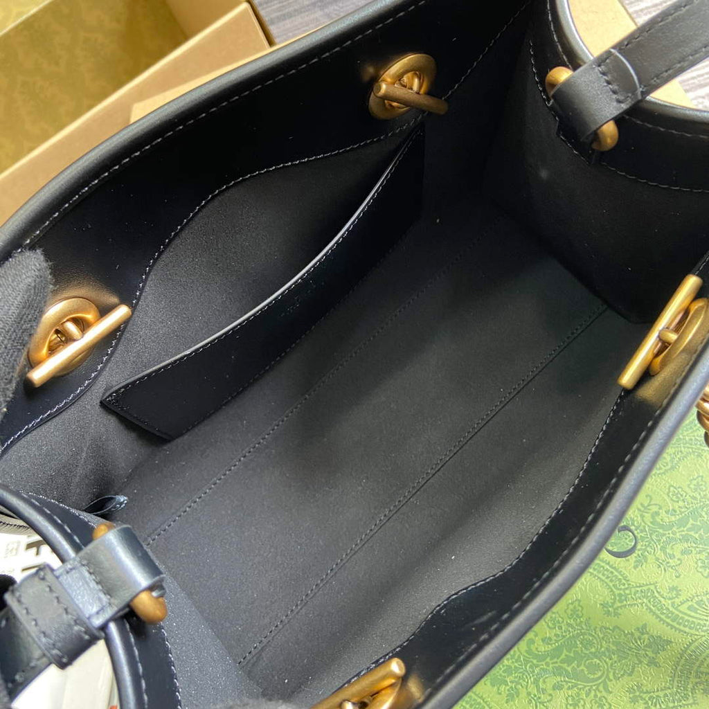 Gucci 779727 GG Marmont small Tote Bag Black