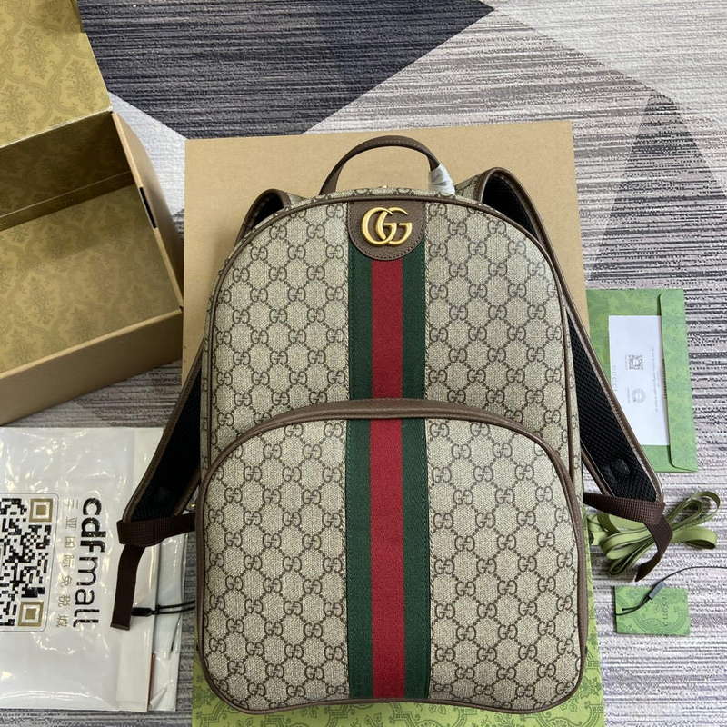 Gucci 779901 Ophidia GG Backpack Brown - Default Title - View 1