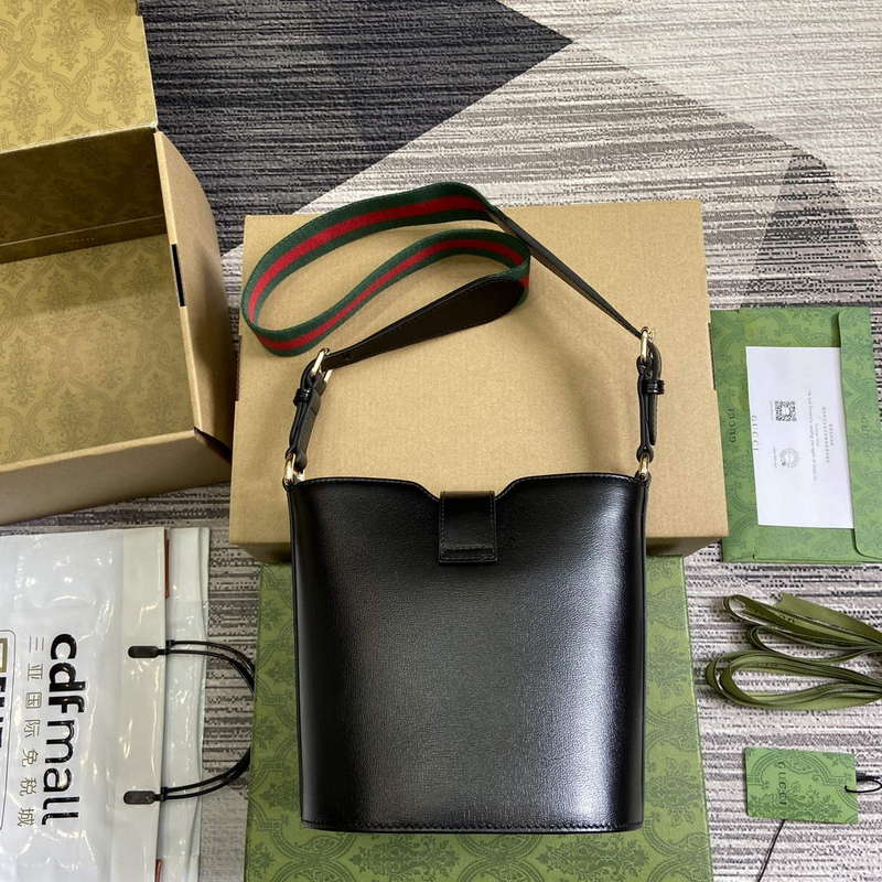 Gucci 782908 Mini Bucket Shoulder Bag Black - Default Title - View 2