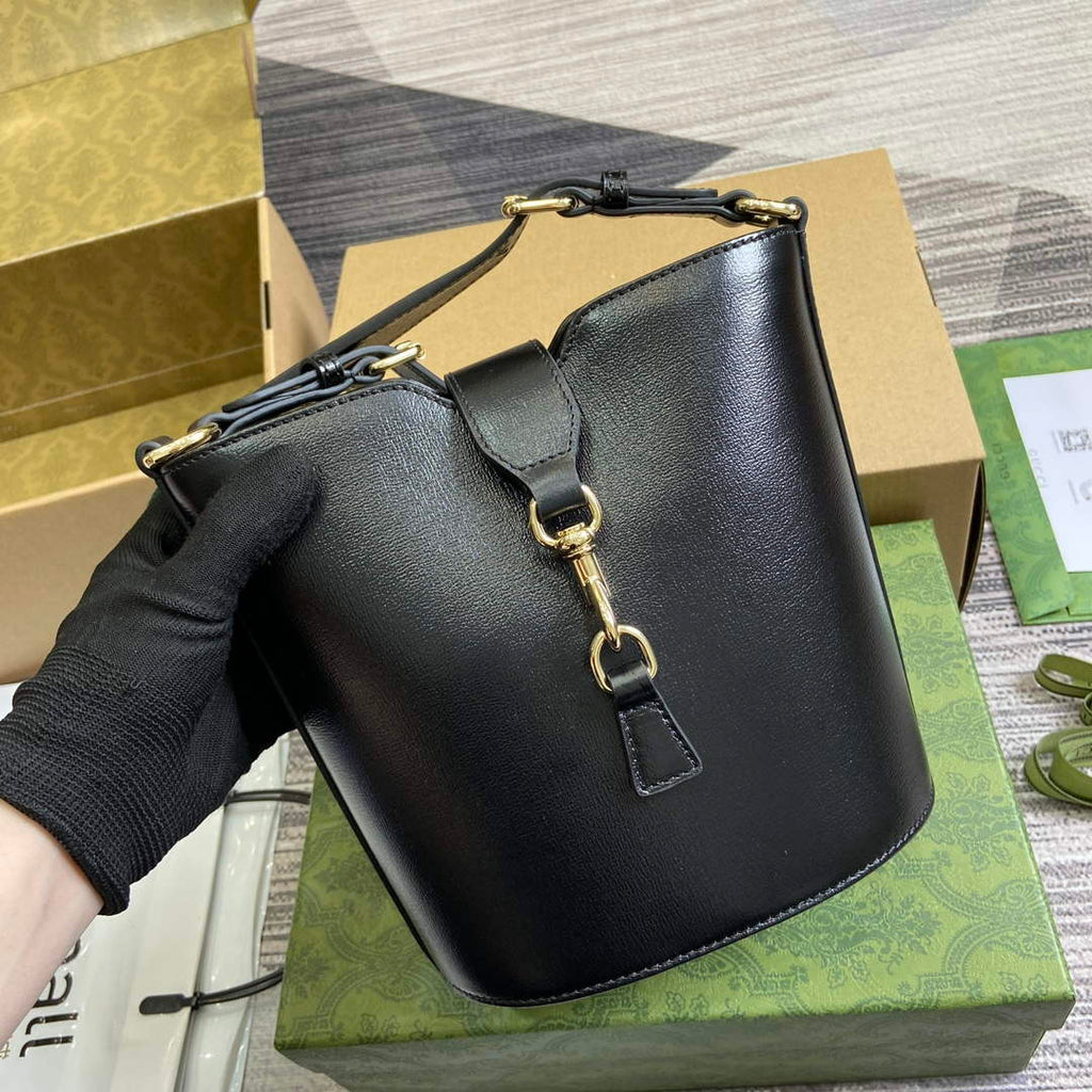 Gucci 782908 Mini Bucket Shoulder Bag Black