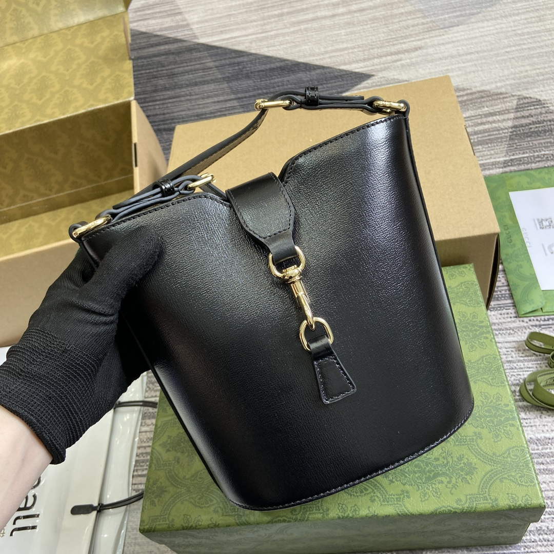Gucci 782908 Mini Bucket Shoulder Bag Black