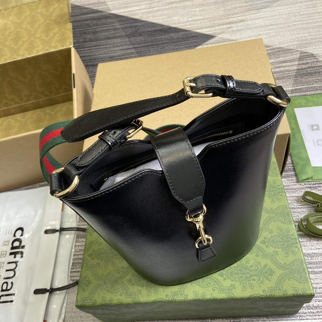 Gucci 782908 Mini Bucket Shoulder Bag Black - Default Title - View 7
