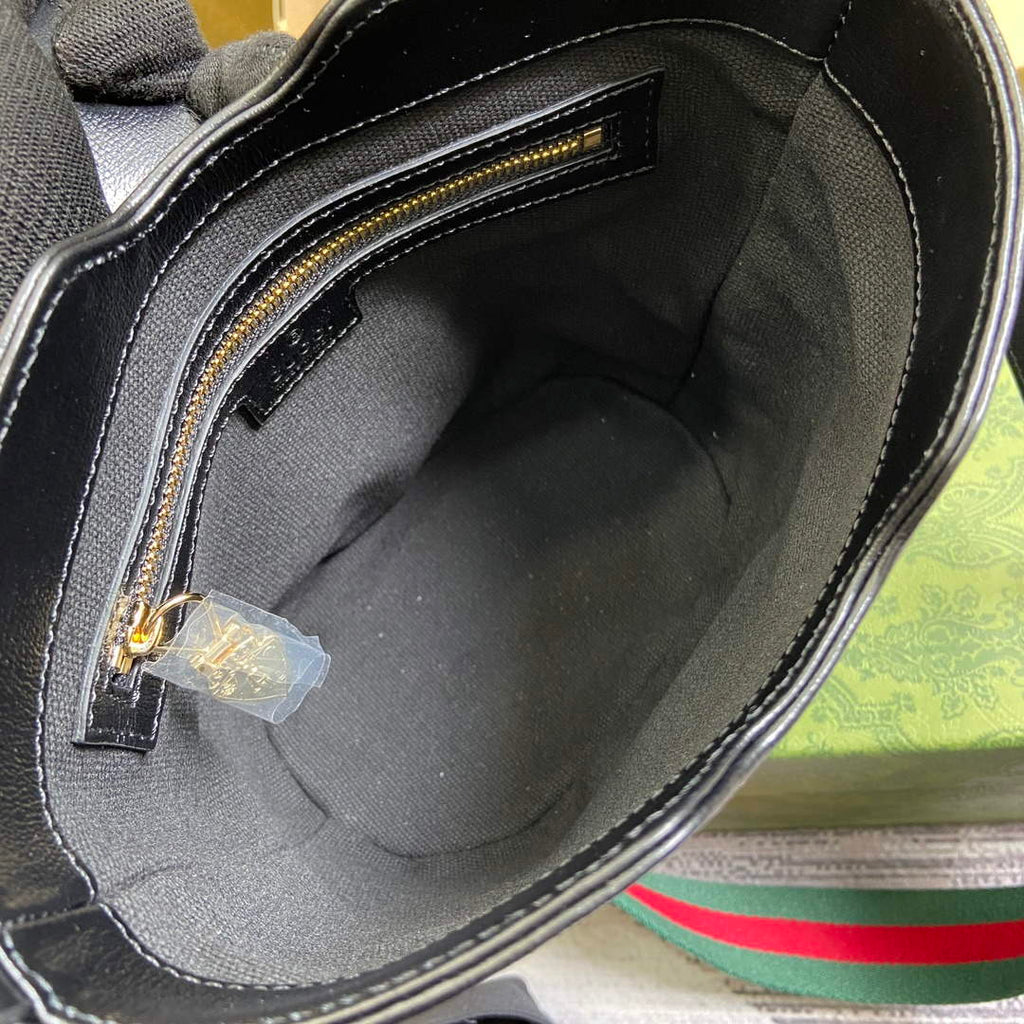 Gucci 782908 Mini Bucket Shoulder Bag Black