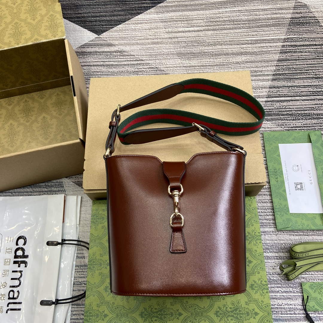 Gucci 782908 Mini Bucket Shoulder Bag Brown - Default Title - View 1