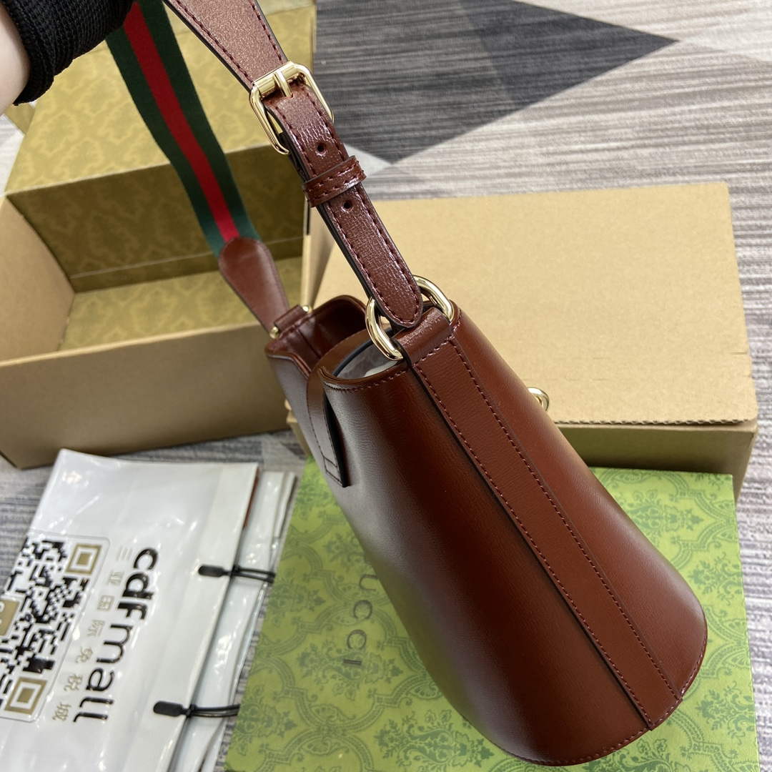 Gucci 782908 Mini Bucket Shoulder Bag Brown - Default Title - View 3