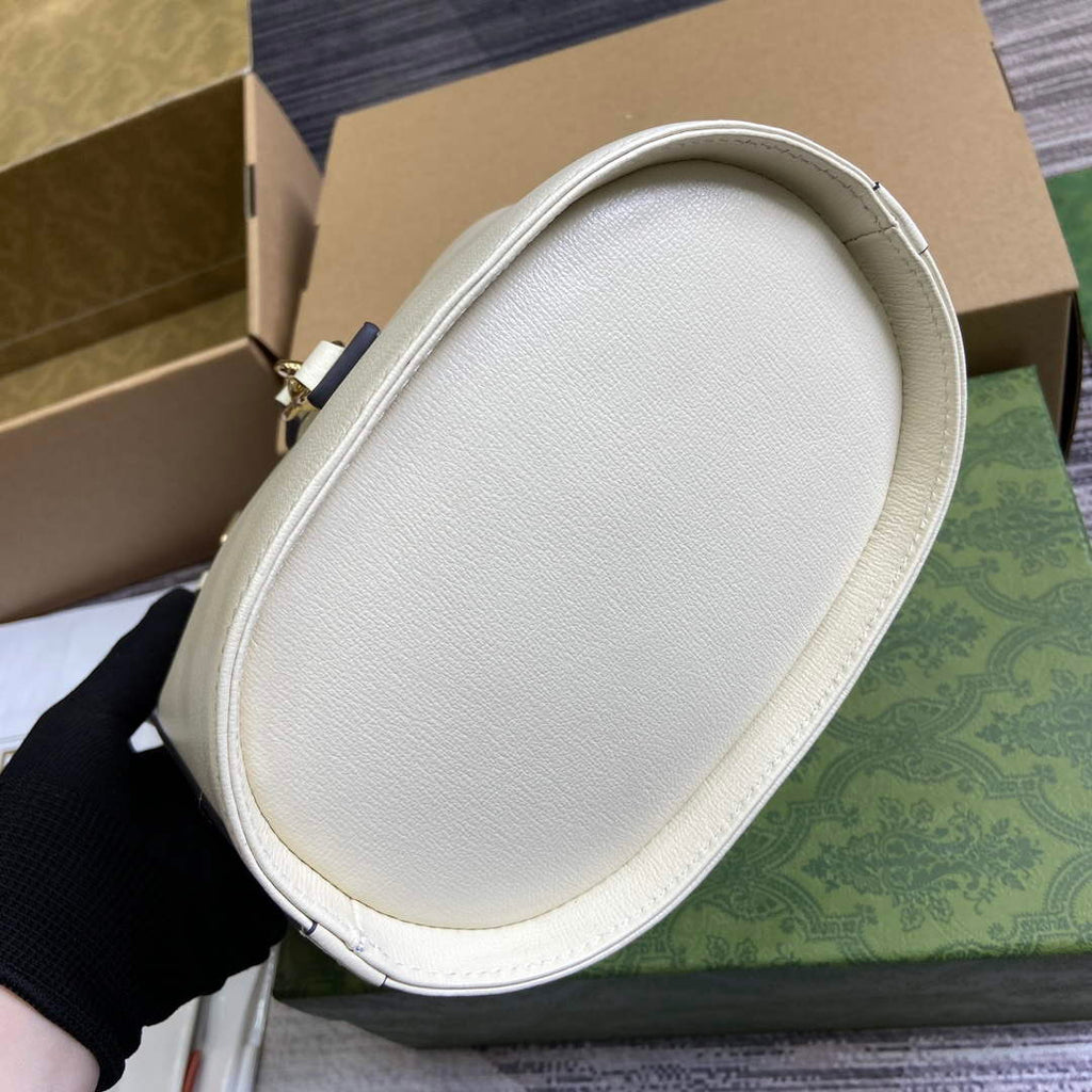 Gucci 782908 Mini Bucket Shoulder Bag Ivory