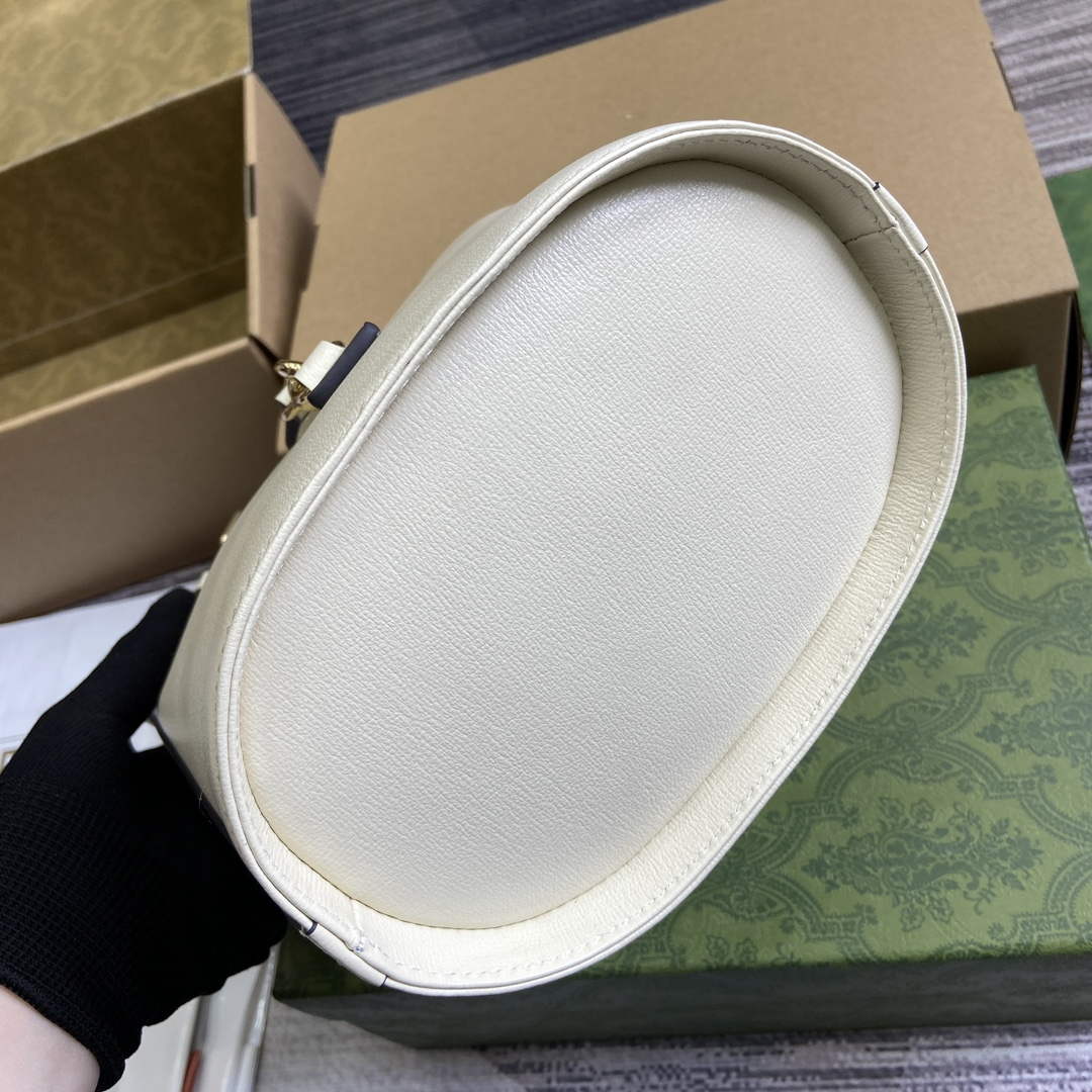 Gucci 782908 Mini Bucket Shoulder Bag Ivory