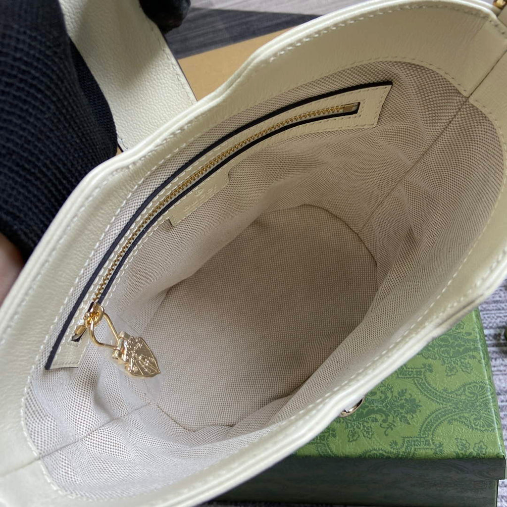 Gucci 782908 Mini Bucket Shoulder Bag Ivory