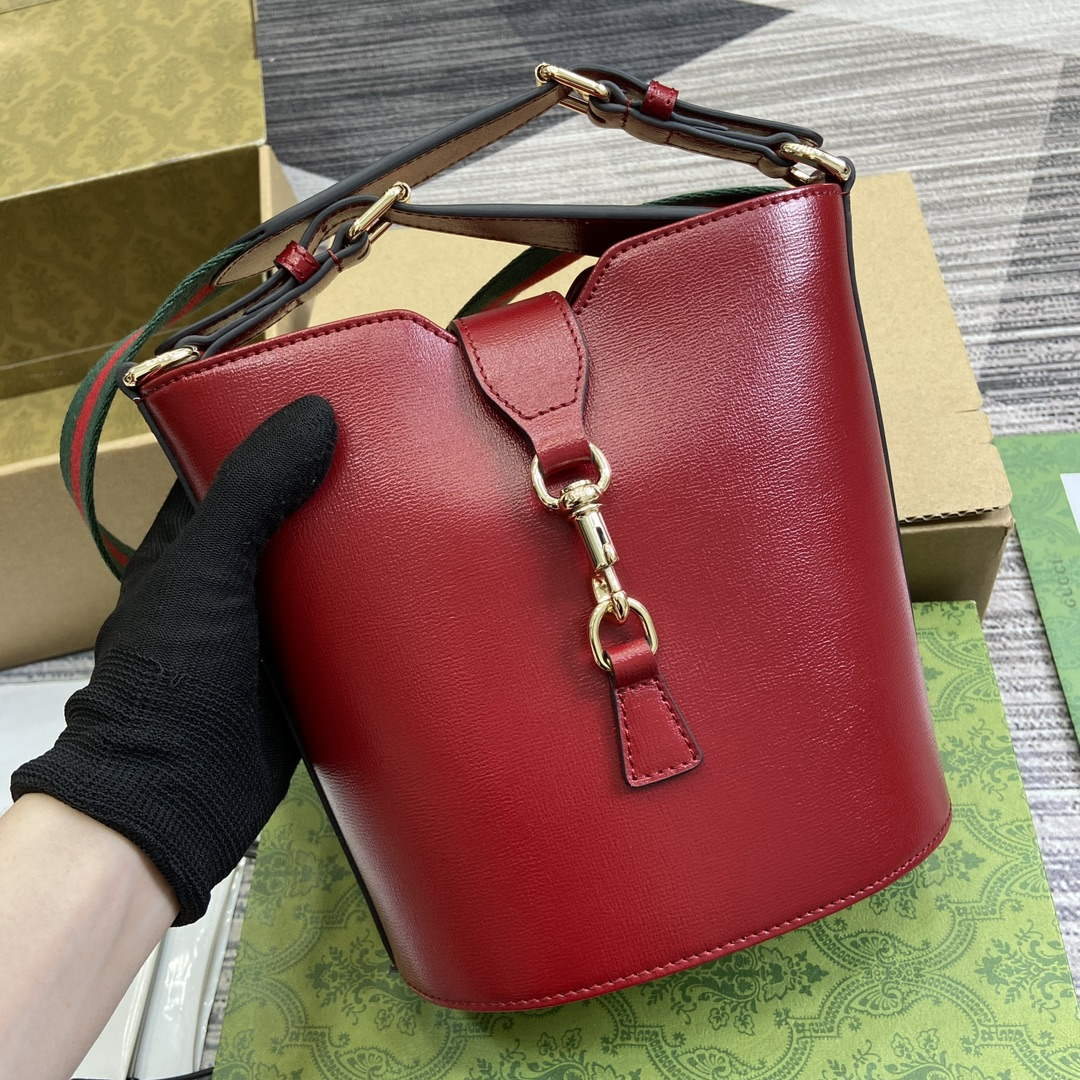 Gucci 782908 Mini Bucket Shoulder Bag Red - Default Title - View 4