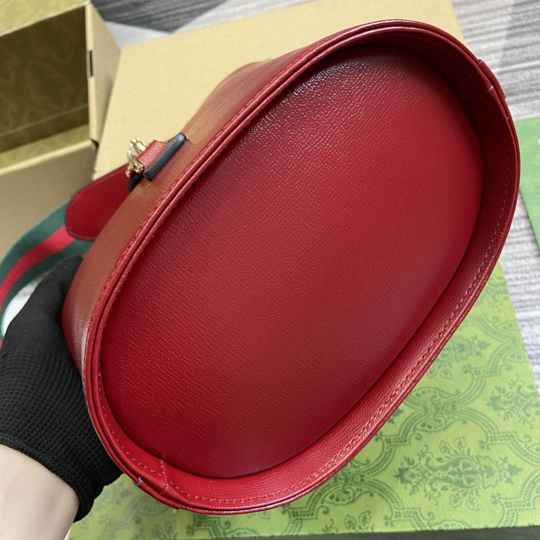 Gucci 782908 Mini Bucket Shoulder Bag Red - Default Title - View 6