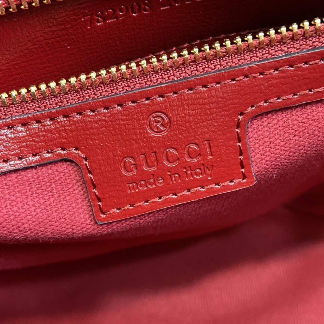 Gucci 782908 Mini Bucket Shoulder Bag Red - Default Title - View 9
