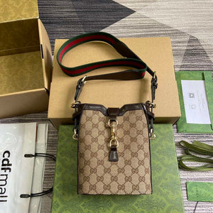 Gucci 782919 Original GG Small Bucket Bag Brown - Default Title - View 1