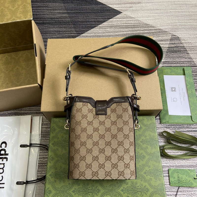 Gucci 782919 Original GG Small Bucket Bag Brown - Default Title - View 2