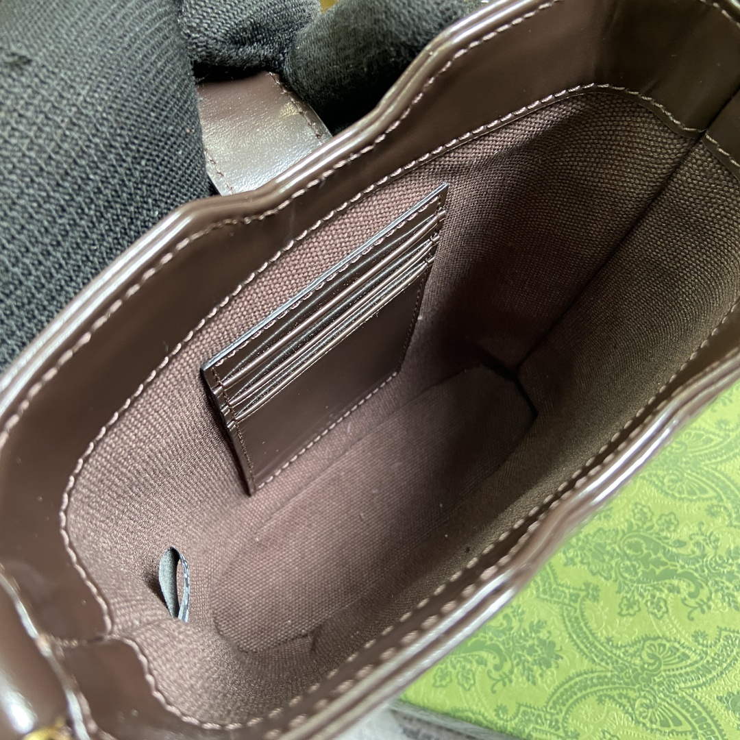 Gucci 782919 Original GG Small Bucket Bag Brown