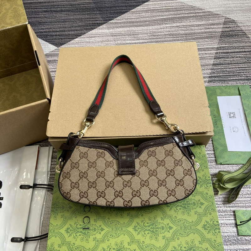 Gucci 786015 Gucci Moon Side Mini Shoulder Bag Brown