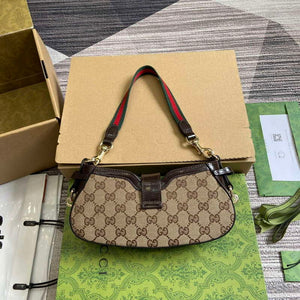 Gucci 786015 Gucci Moon Side Mini Shoulder Bag Brown - Default Title - View 2