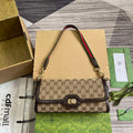 Gucci 786027 Gucci Luce Small Shoulder Bag Brown - Default Title - View 1