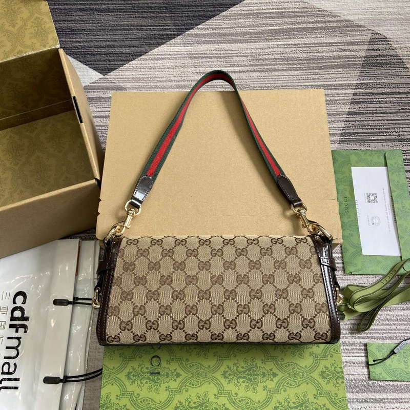 Gucci 786027 Gucci Luce Small Shoulder Bag Brown